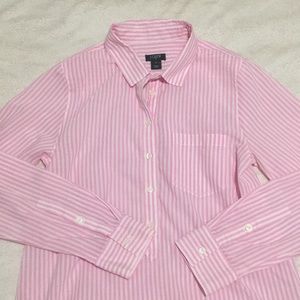 J.Crew Spring Pink Popover Shirt
